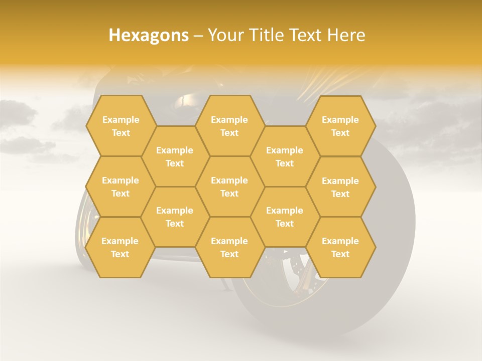 Giallo Chopper Isolato PowerPoint Template