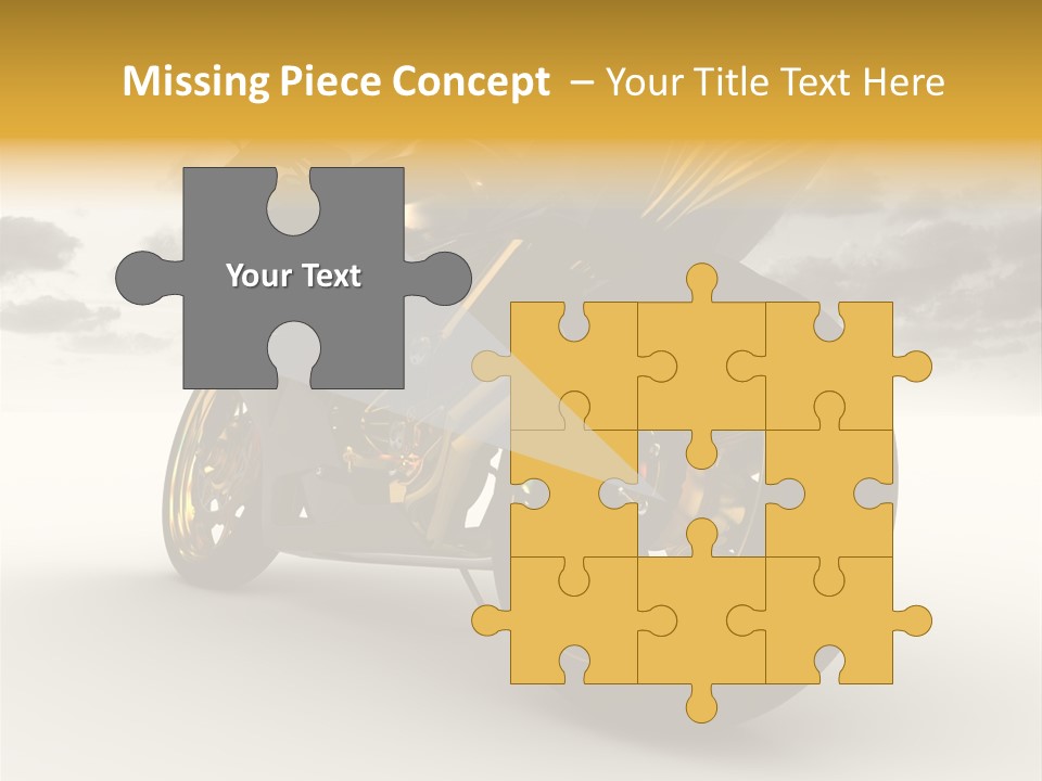 Giallo Chopper Isolato PowerPoint Template