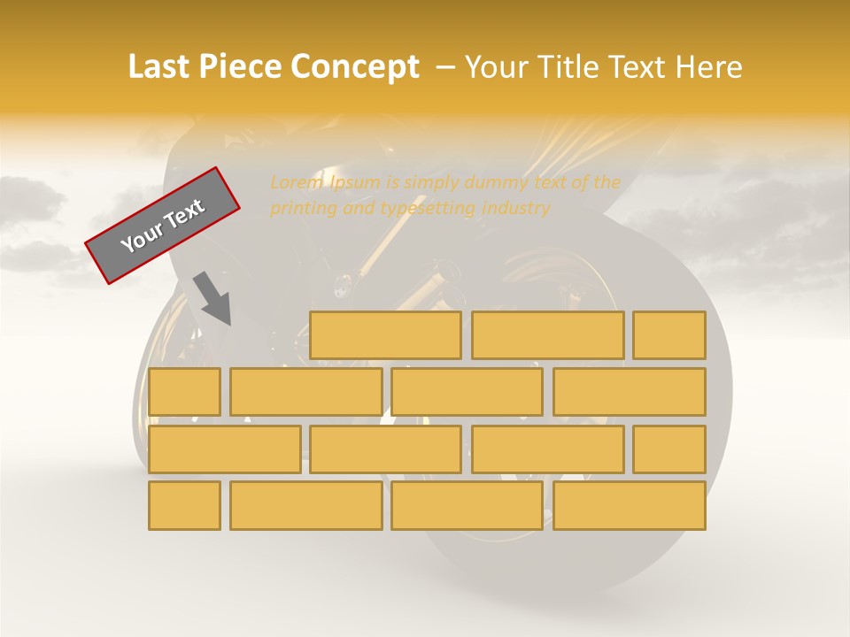 Giallo Chopper Isolato PowerPoint Template