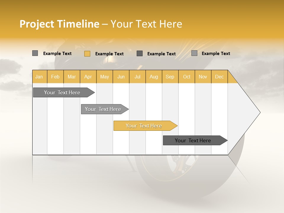 Giallo Chopper Isolato PowerPoint Template