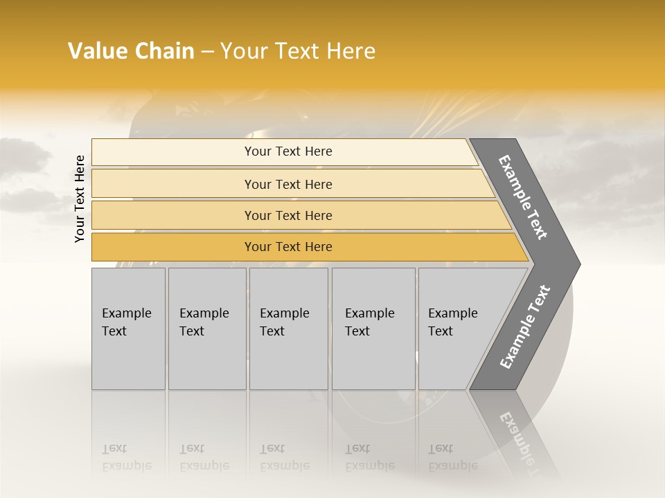 Giallo Chopper Isolato PowerPoint Template