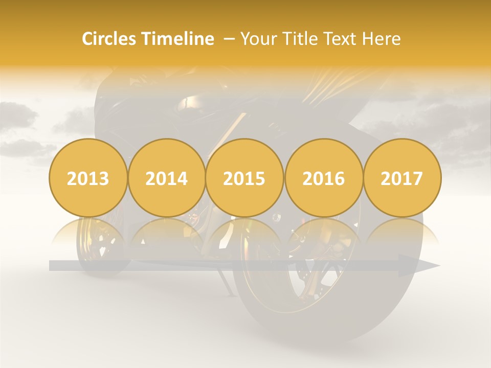 Giallo Chopper Isolato PowerPoint Template