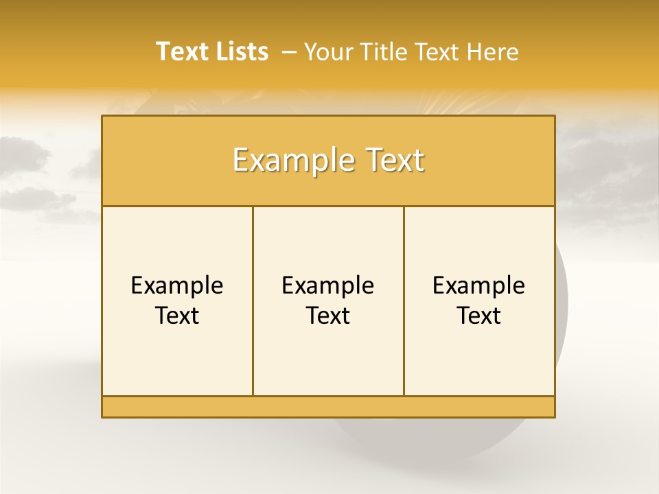 Giallo Chopper Isolato PowerPoint Template