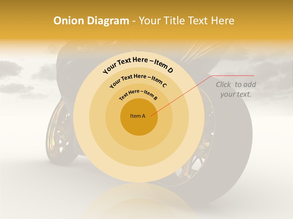 Giallo Chopper Isolato PowerPoint Template