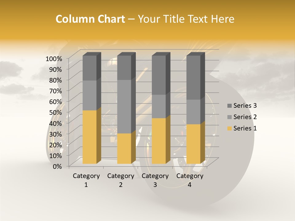 Giallo Chopper Isolato PowerPoint Template