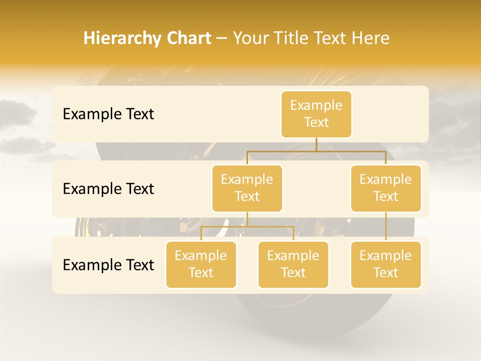 Giallo Chopper Isolato PowerPoint Template