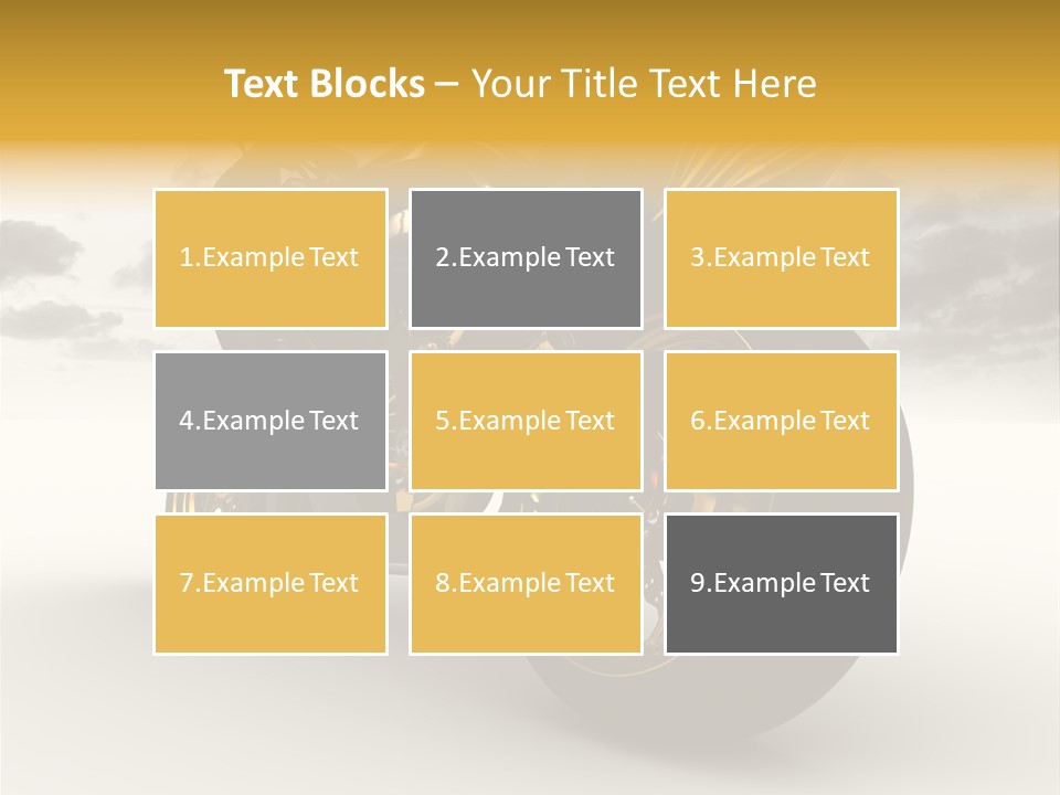 Giallo Chopper Isolato PowerPoint Template