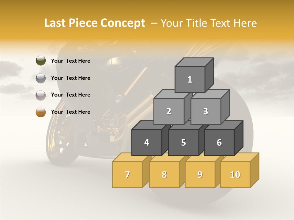 Giallo Chopper Isolato PowerPoint Template