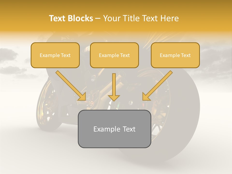 Giallo Chopper Isolato PowerPoint Template