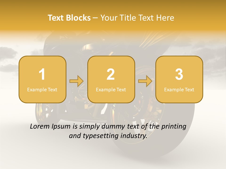 Giallo Chopper Isolato PowerPoint Template