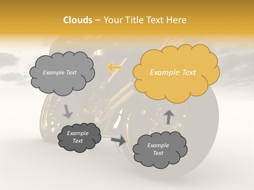 Giallo Chopper Isolato PowerPoint Template