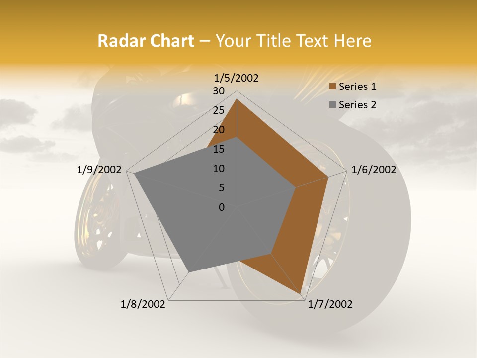 Giallo Chopper Isolato PowerPoint Template