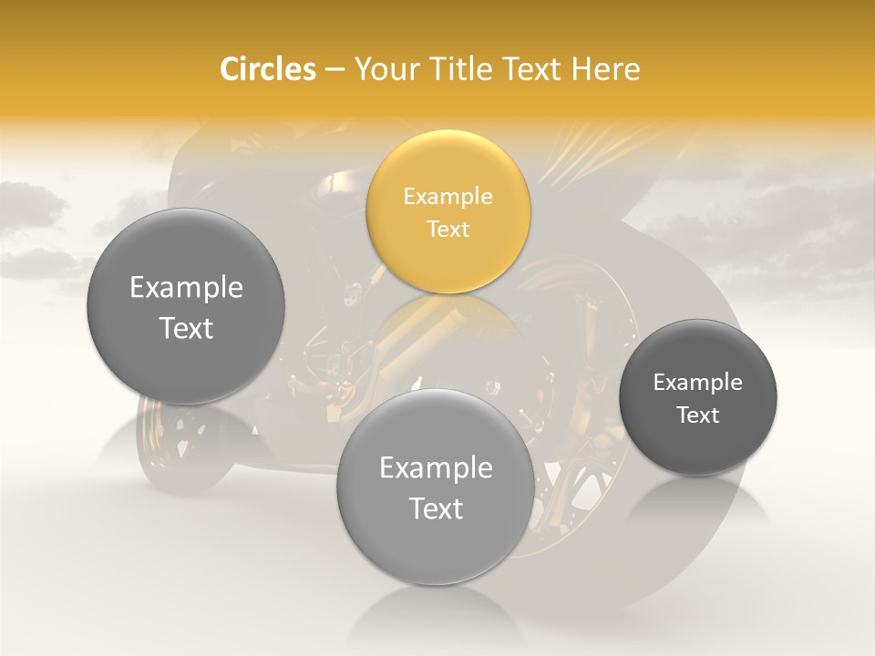 Giallo Chopper Isolato PowerPoint Template