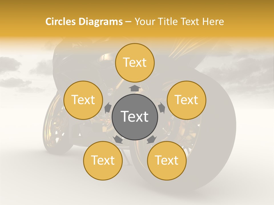 Giallo Chopper Isolato PowerPoint Template