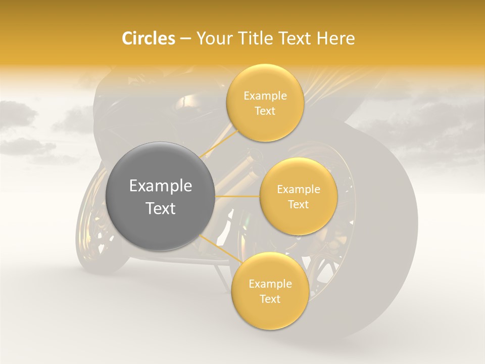 Giallo Chopper Isolato PowerPoint Template