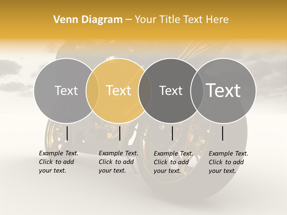 Giallo Chopper Isolato PowerPoint Template