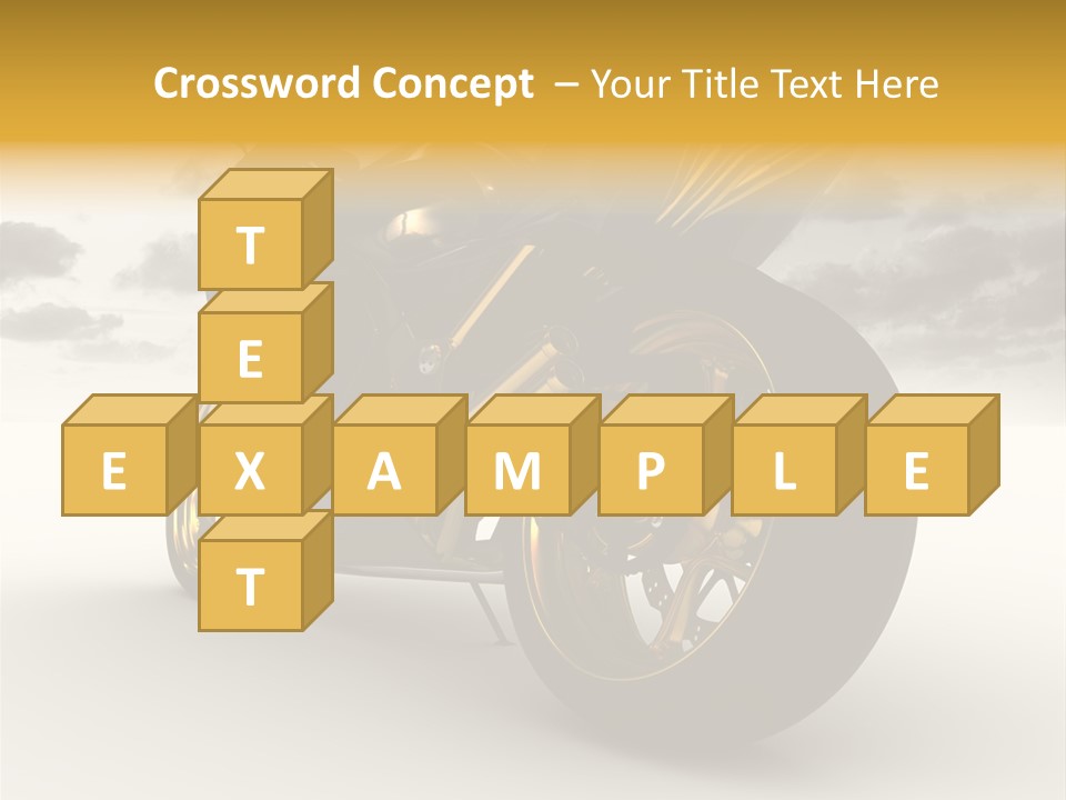 Giallo Chopper Isolato PowerPoint Template