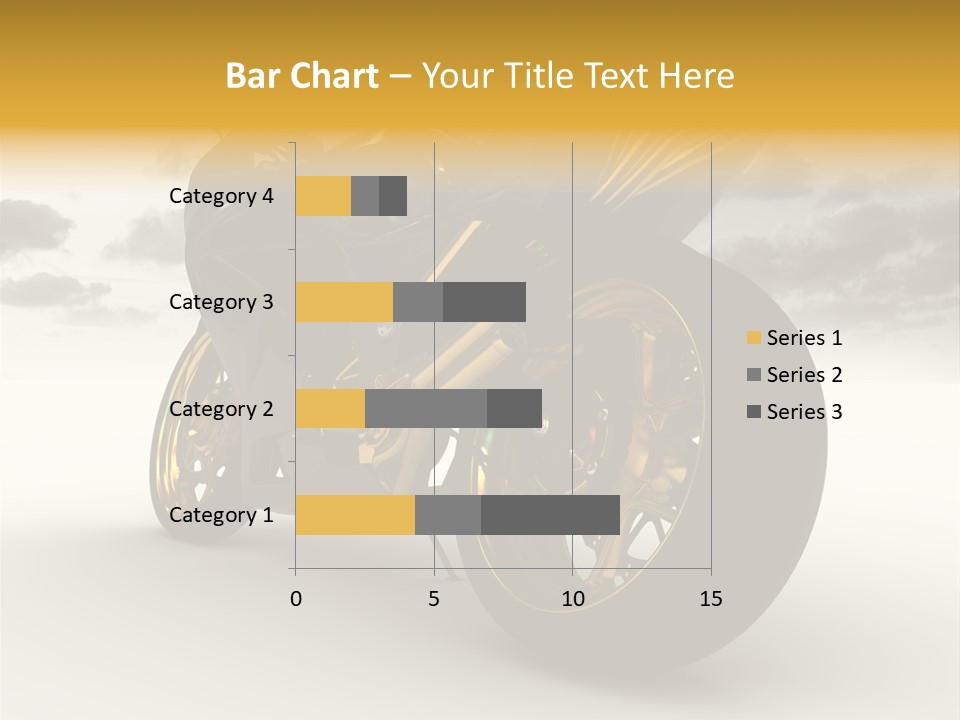 Giallo Chopper Isolato PowerPoint Template