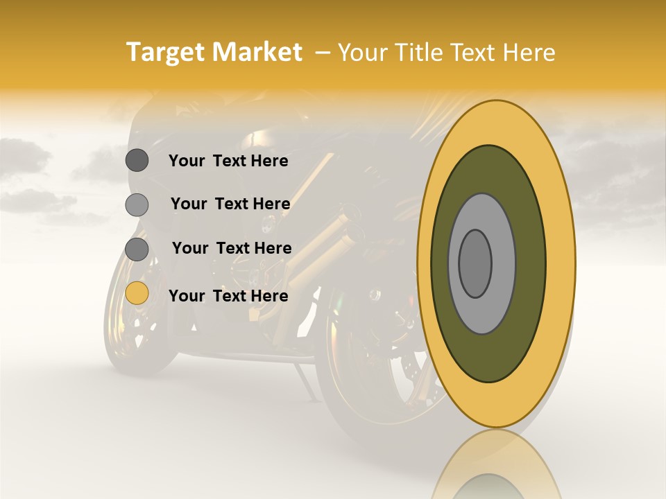 Giallo Chopper Isolato PowerPoint Template