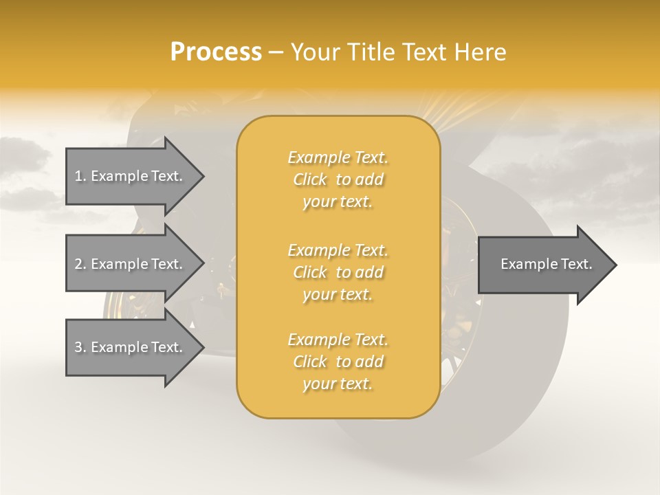 Giallo Chopper Isolato PowerPoint Template