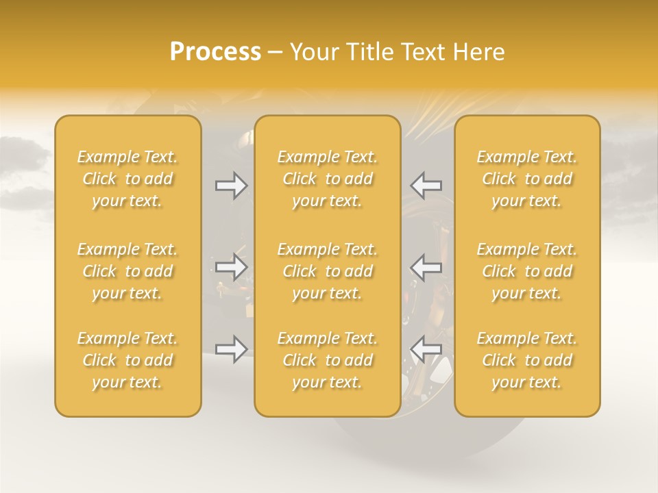 Giallo Chopper Isolato PowerPoint Template