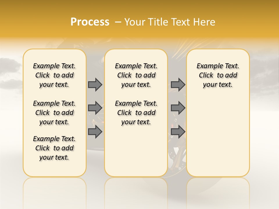 Giallo Chopper Isolato PowerPoint Template