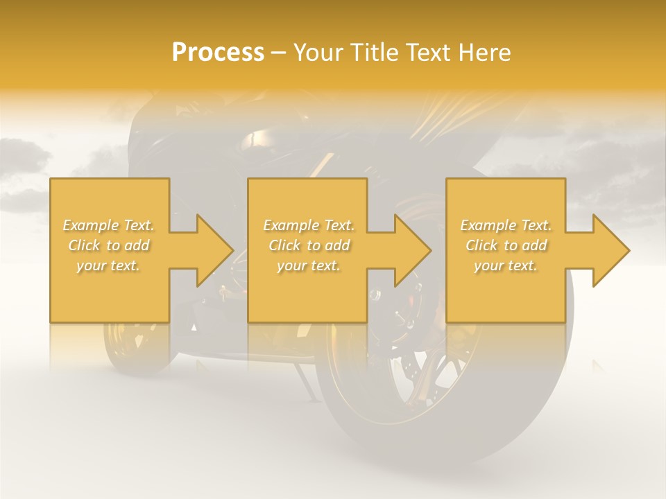 Giallo Chopper Isolato PowerPoint Template