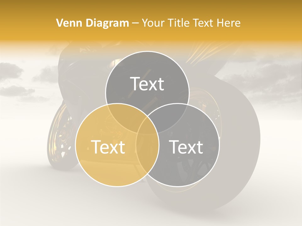 Giallo Chopper Isolato PowerPoint Template