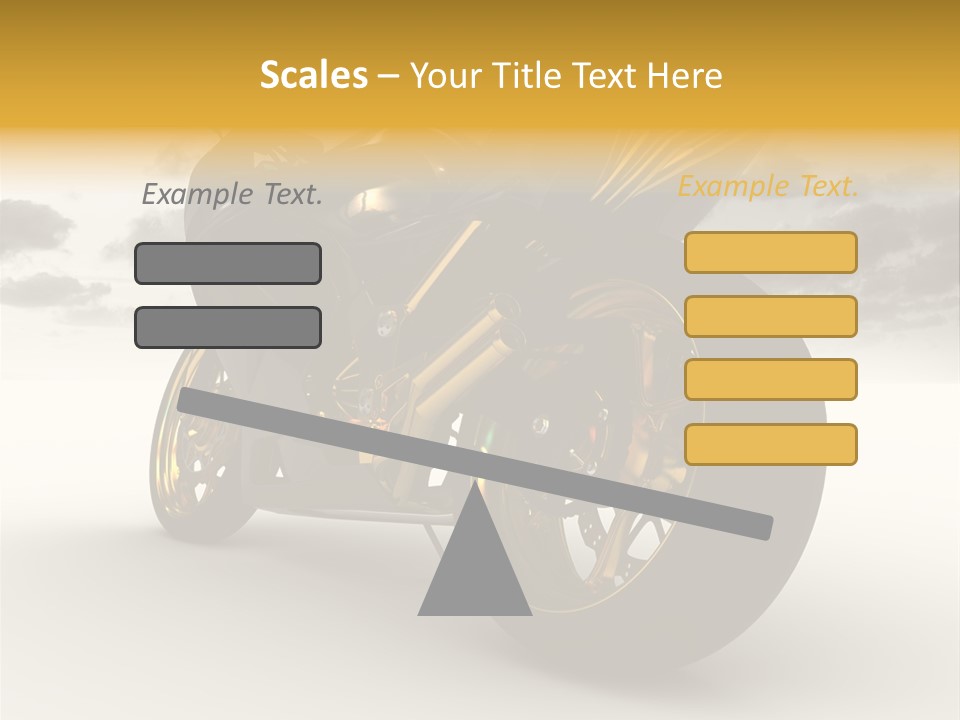 Giallo Chopper Isolato PowerPoint Template