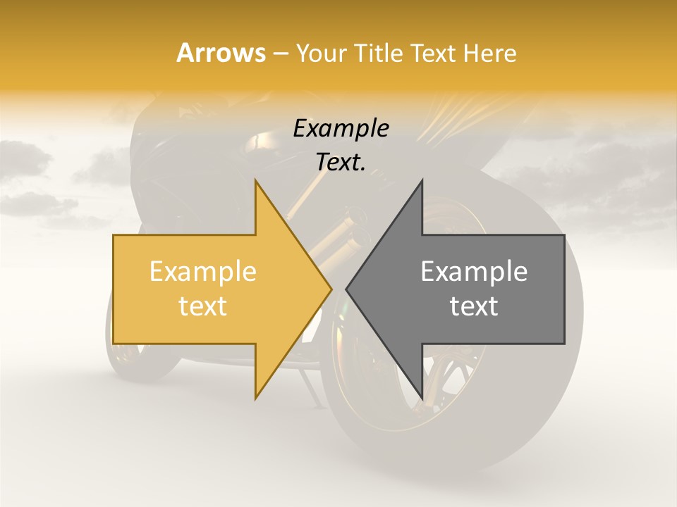 Giallo Chopper Isolato PowerPoint Template