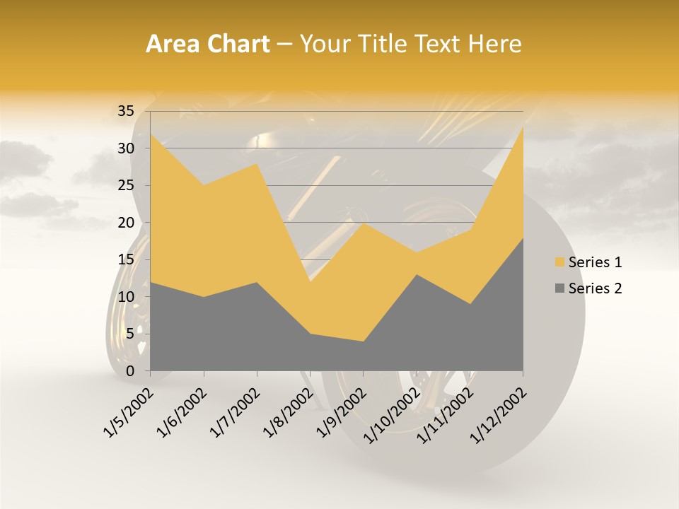 Giallo Chopper Isolato PowerPoint Template