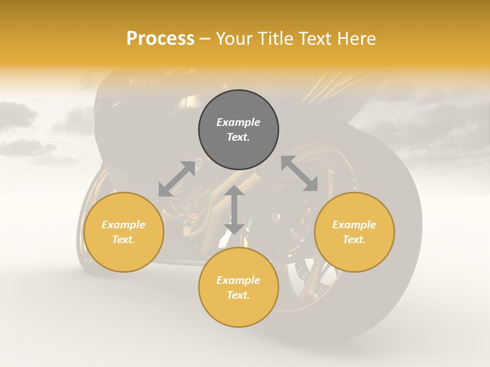 Giallo Chopper Isolato PowerPoint Template