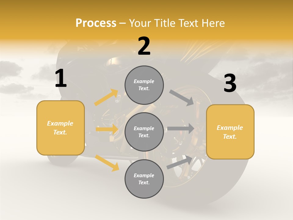 Giallo Chopper Isolato PowerPoint Template