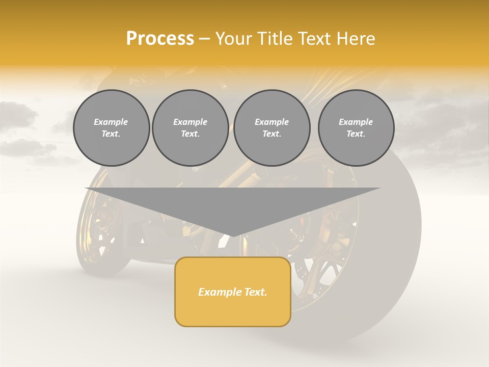 Giallo Chopper Isolato PowerPoint Template