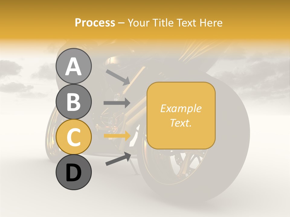 Giallo Chopper Isolato PowerPoint Template