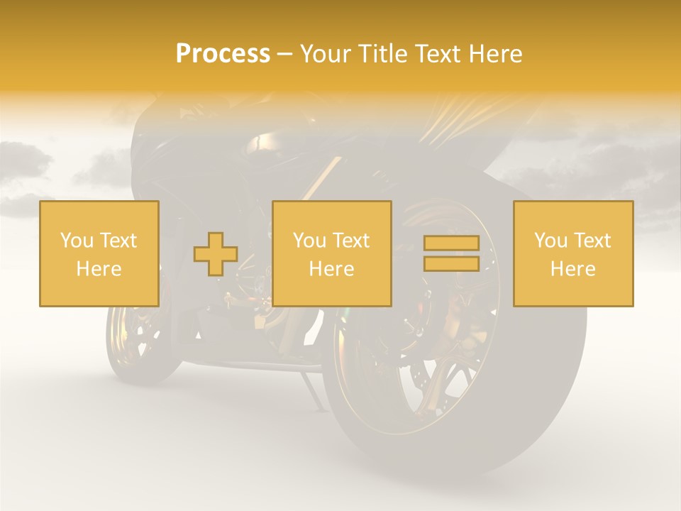 Giallo Chopper Isolato PowerPoint Template