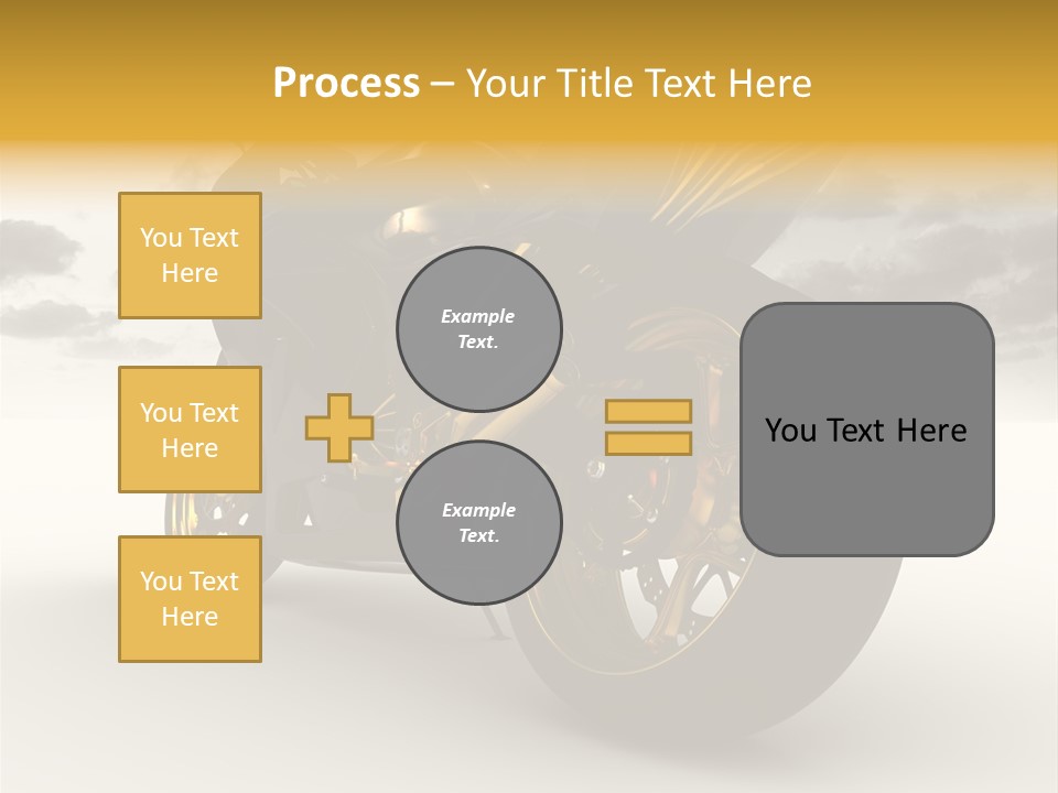 Giallo Chopper Isolato PowerPoint Template