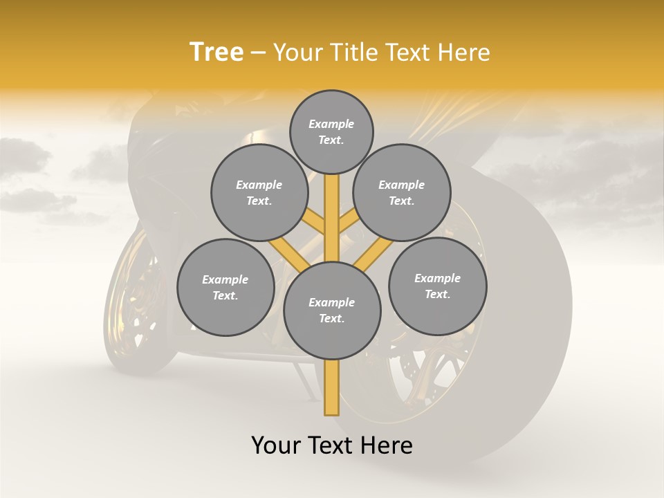 Giallo Chopper Isolato PowerPoint Template