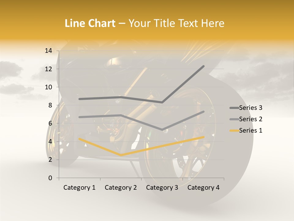 Giallo Chopper Isolato PowerPoint Template