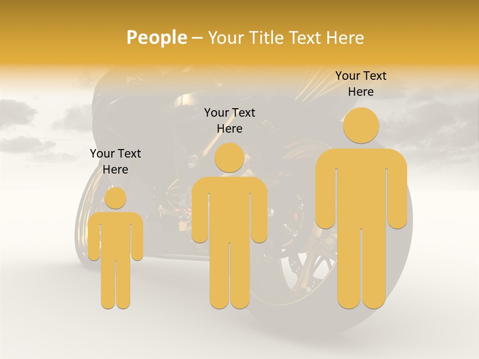 Giallo Chopper Isolato PowerPoint Template