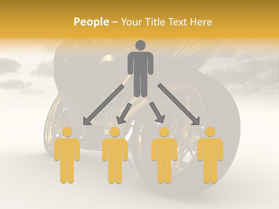 Giallo Chopper Isolato PowerPoint Template