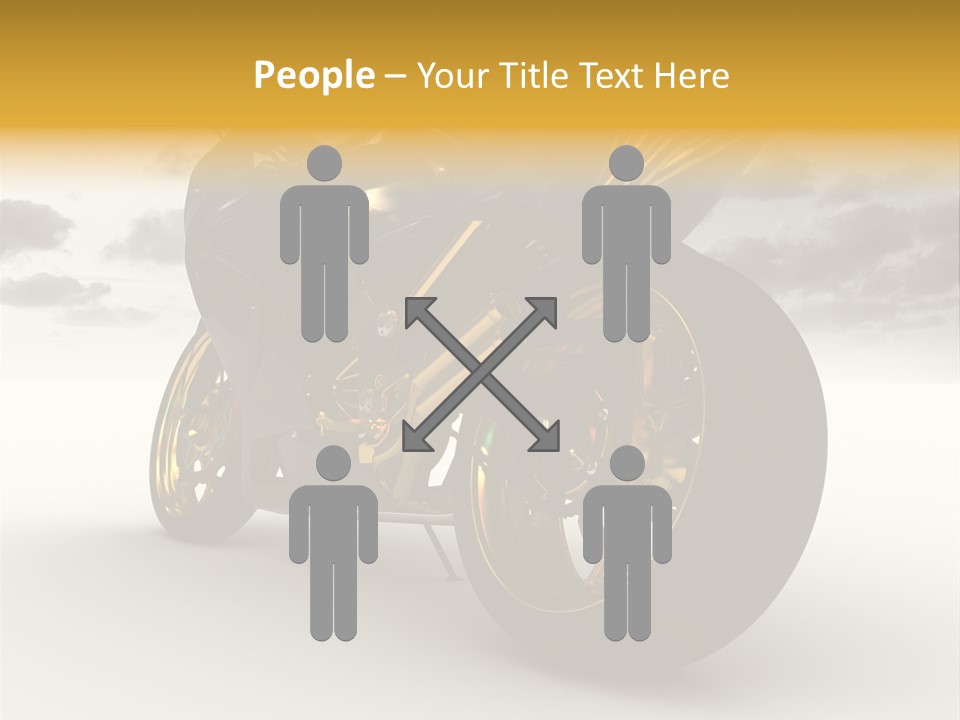 Giallo Chopper Isolato PowerPoint Template