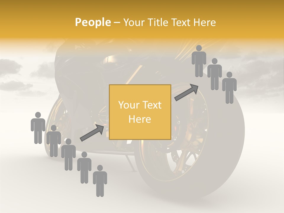 Giallo Chopper Isolato PowerPoint Template