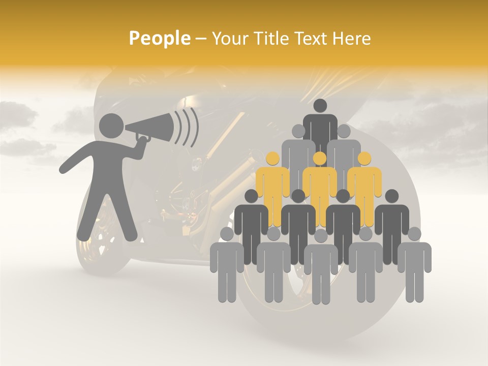 Giallo Chopper Isolato PowerPoint Template