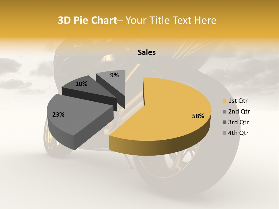 Giallo Chopper Isolato PowerPoint Template