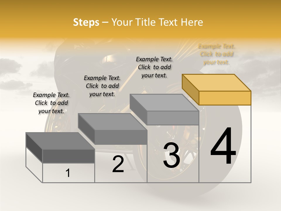 Giallo Chopper Isolato PowerPoint Template