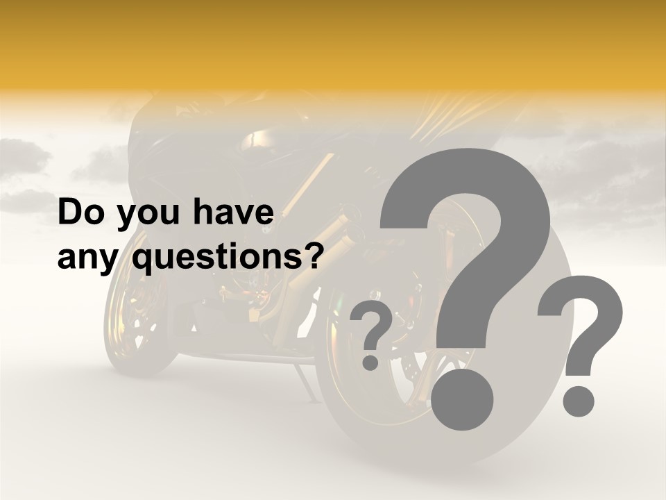 Giallo Chopper Isolato PowerPoint Template