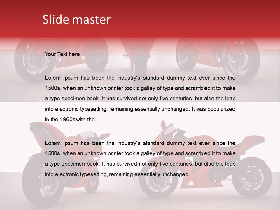 Front Tachometer Nera PowerPoint Template