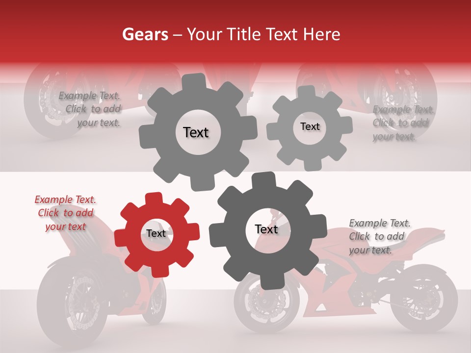 Front Tachometer Nera PowerPoint Template