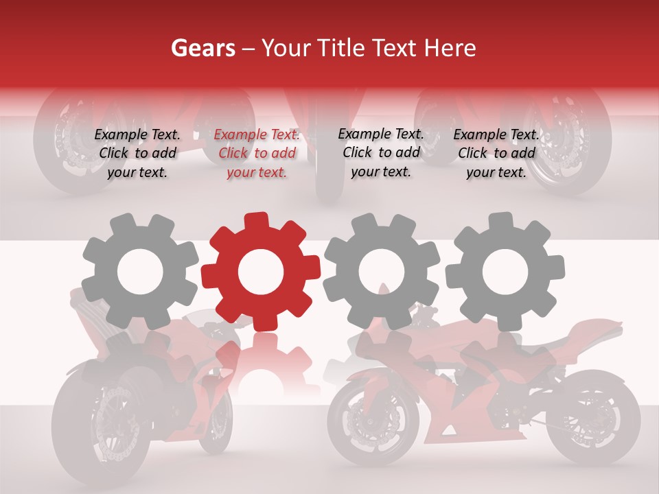 Front Tachometer Nera PowerPoint Template